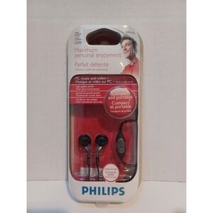NEW Sealed Philips SHM3100 Earbud Multimedia Headset in Ear w/‎ Microphone